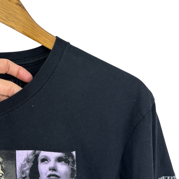 TAYLOR SWIFT The Eras Tour US Dates T-Shirt Black - Picture 4 of 5